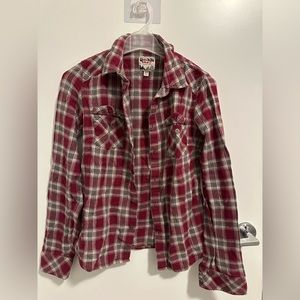 Aritzia TNA Red Flannel